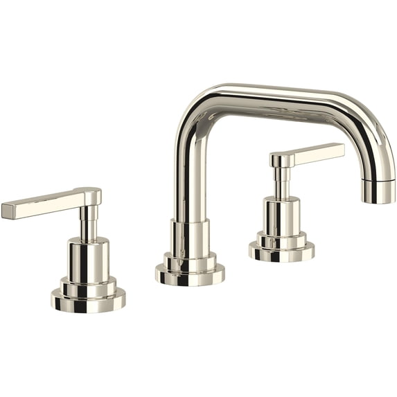 Rohl A2218LMPN-2 Lombardia 1.2 GPM Widespread Bathroom Faucet - Nickel