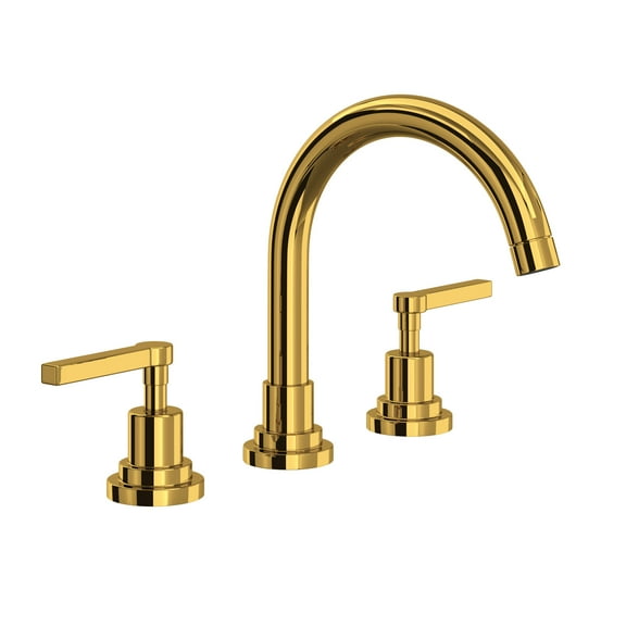 Rohl A2228lm-2 Lombardia 1.2 GPM Widespread Bathroom Faucet - Brass