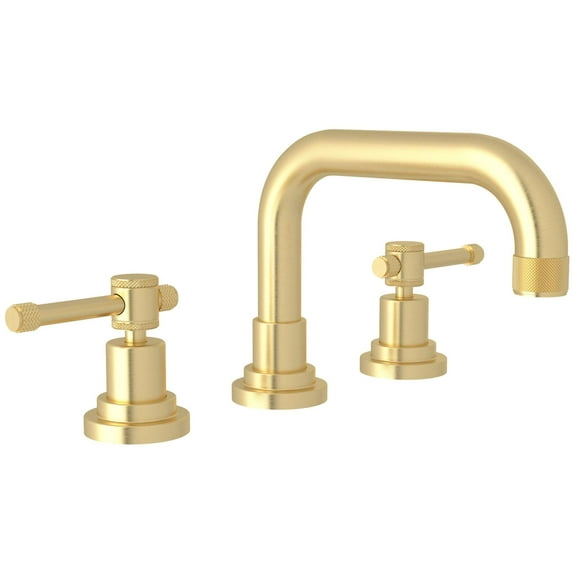 Rohl A3318il-2 Campo 1.2 GPM Widespread Bathroom Faucet - Satin Unlacquered Brass