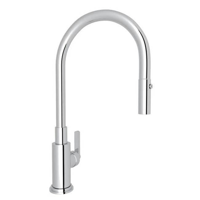 Rohl Lombardia Pull-Down Kitchen Faucet in Polished Chrome - A3430LMAPC-2