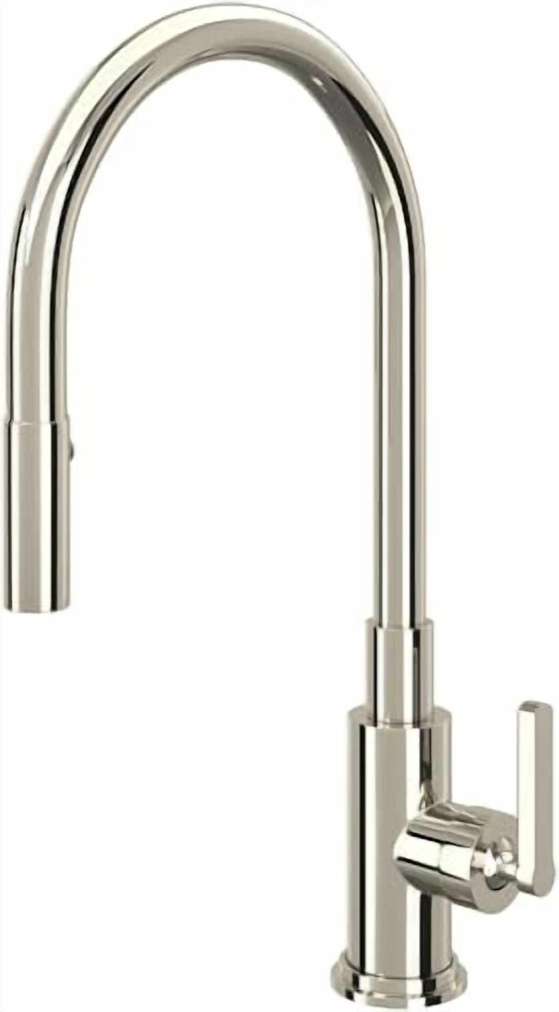 Rohl Lombardia Pull-Down Kitchen Faucet in Polished Nickel - A3430LMPN-2