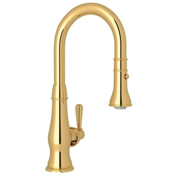 Rohl A3430slm-2 Lombardia 1.8 GPM Single Hole Pull Down Bar Faucet - Brass