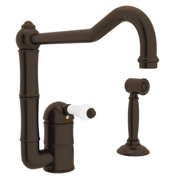 Rohl A3608/11Lpws-2 Acqui 1.5 GPM Single Hole Kitchen Faucet - Brass