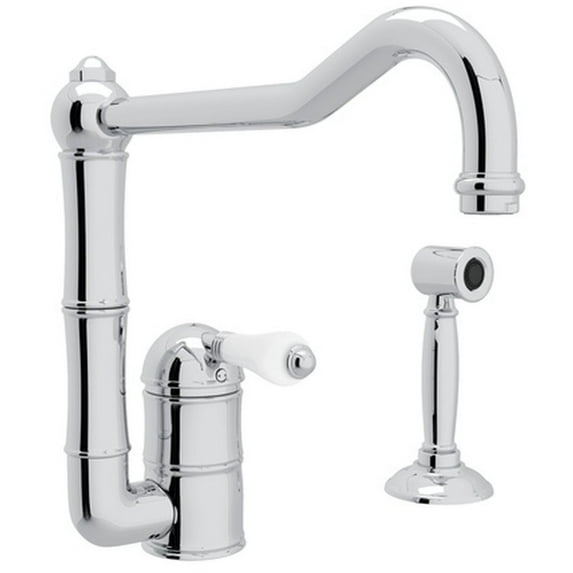 Rohl A3608/11Lpws-2 Acqui 1.5 GPM Single Hole Kitchen Faucet - Chrome