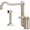 thumbnail image 1 of Single Lever Column Spout Faucet with Metal Lever - Finish: Satin Nickel, 1 of 5