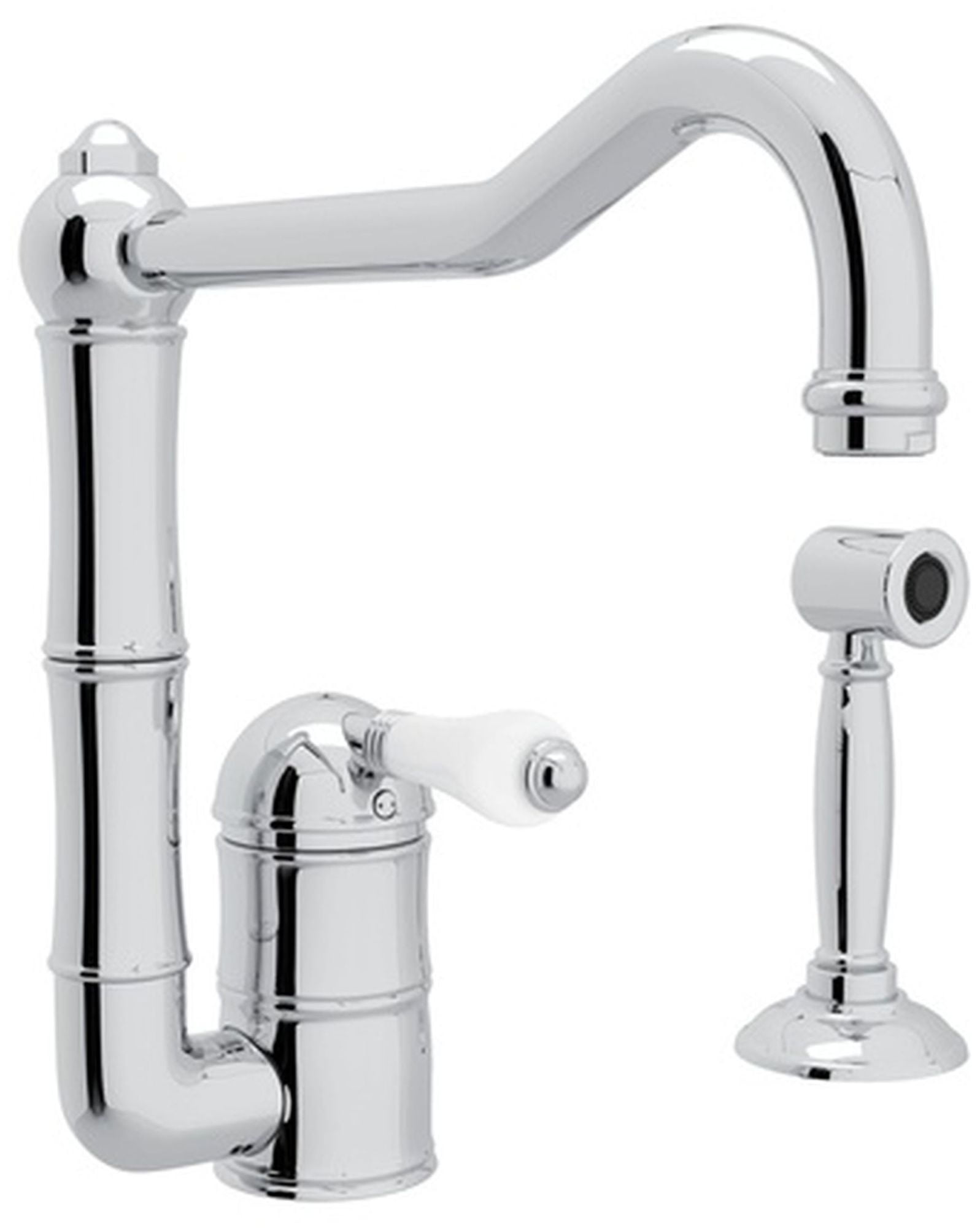 Robinet De Cuisine Rohl Acqui Style Campagne Française, Laiton Italien Doré - Neuf