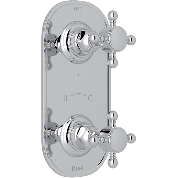 Rohl A4964xm Country Bath 5 Function Thermostatic Valve Trim Only - Chrome