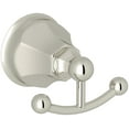 thumbnail image 1 of Rohl A6881 Palladian Double Robe Hook in Polished Nickel, 1 of 5