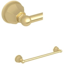 Rohl Palladian 18" Towel Bar - Satin Unlacquered Brass, 1 Count