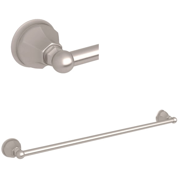 Rohl A6886/30 Palladian 30" Towel Bar - Nickel
