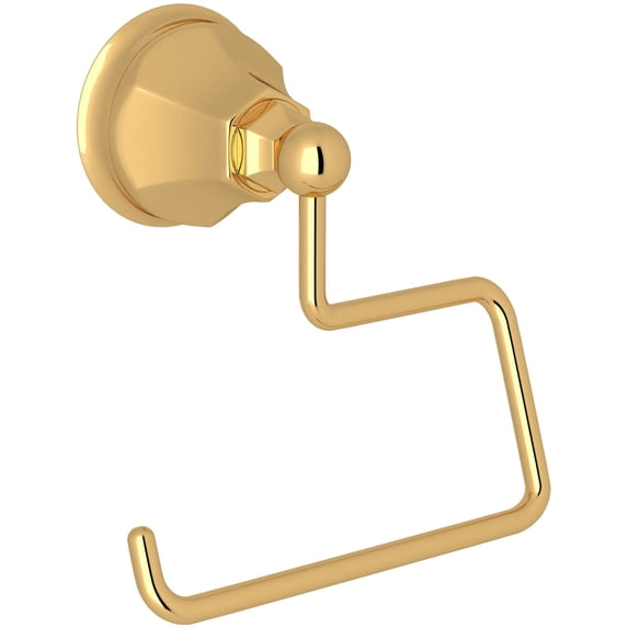 Rohl A6892 Palladian Wall Mounted Euro Toilet Paper Holder - Brass