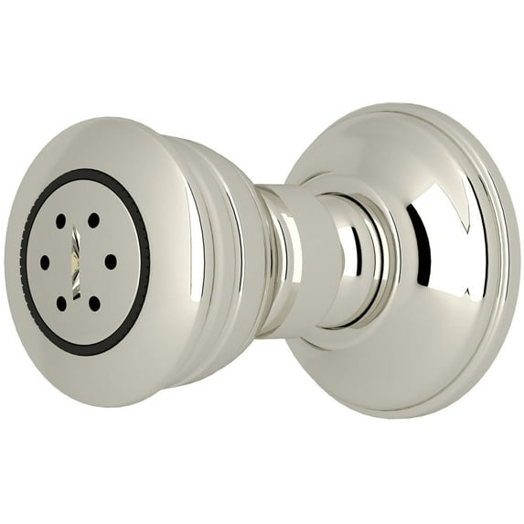 Rohl And Michael Berman Body Spray With Swivel Connection 90% Shut-Off Position And Flow Restrictor 1/2"F In Polished Nickel