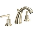 thumbnail image 1 of Rohl Avanti Bath Widespread Lavatory Faucet In Satin Nickel With Metal Lever Handles And Pop-Up, 1 of 7