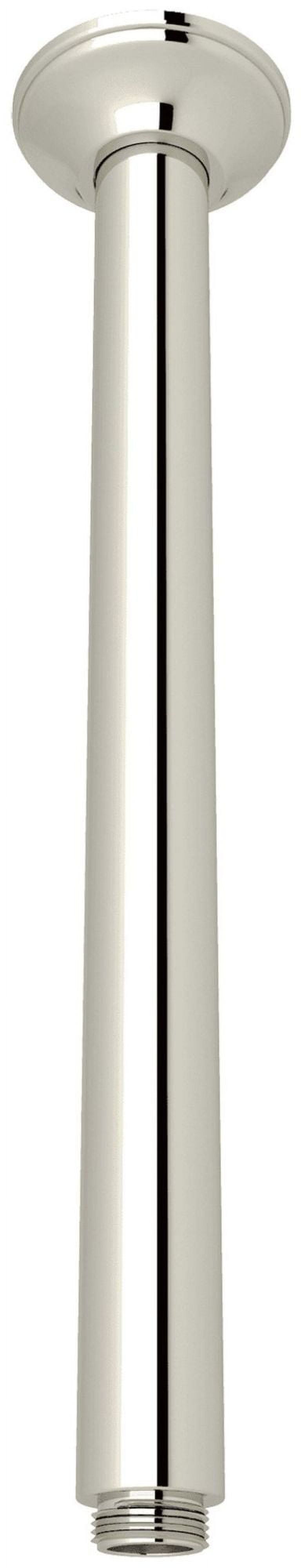 Polished Nickel Ceiling Mount Shower Arm 12-5/8 Inch