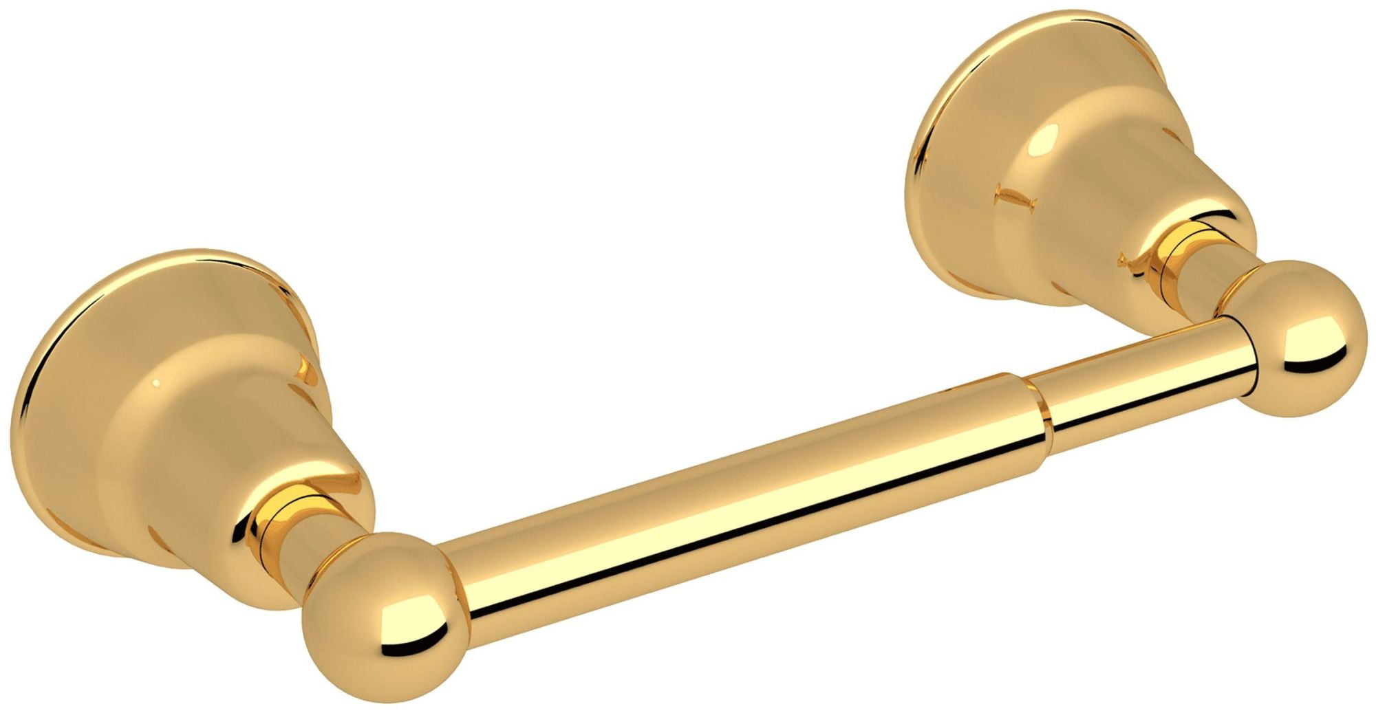 Rohl Cis18 Arcana Wall Mounted Spring Bar Toilet Paper Holder - Brass