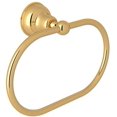 thumbnail image 1 of Rohl Cis4 Arcana 8-1/4" Wall Mounted Towel Ring - Brass, 1 of 7