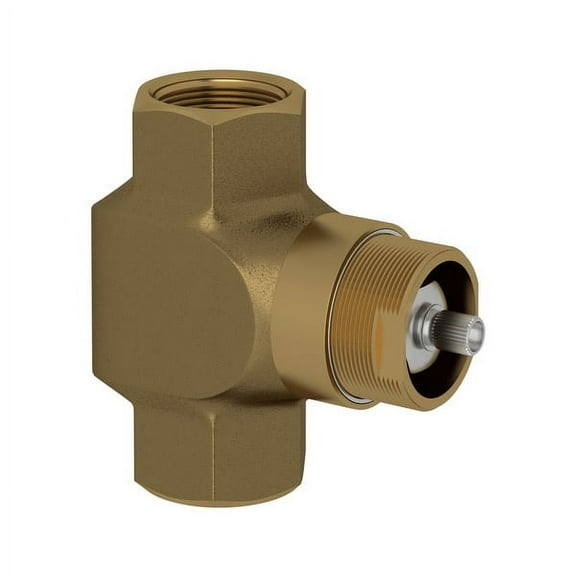 Rohl Cisal Concealed Wall Valve 3/4" Npt Volume Flow Control Rough Body Only With 1/4 Turn Ceramic Disc Valve For Use With Ac31 Ba31 Wa30L And Wa31L Trim Sets