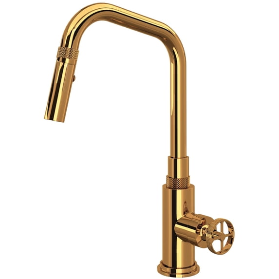 Rohl Cp56d1iw Campo 1.8 GPM Single Hole Pull Down Kitchen Faucet - Brass