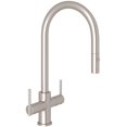 thumbnail image 1 of Rohl Cy657l-2 Pirellone 1.8 GPM Single Hole Pull Down Kitchen Faucet - Nickel, 1 of 5