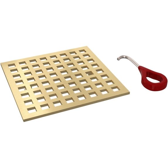 Rohl Matrix Decorative Drain Cover in Antique Gold - DC3143AG