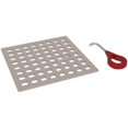 thumbnail image 1 of Rohl Dc3143 Matrix 5-1/8" X 5-1/8" Decorative Spa Shower Drain Cover - Nickel, 1 of 4