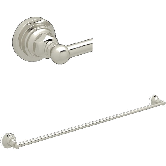 Rohl Italian Bath 30" Single Towel Bar In Polished Nickel