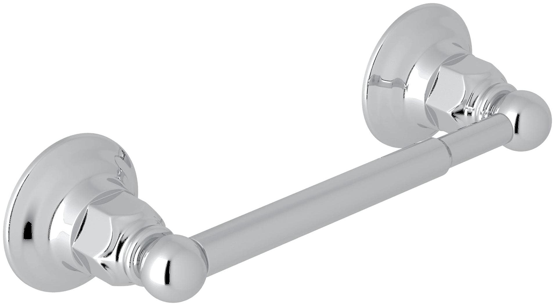 Rohl Italian Bath Single Spring Loaded Toilet Paper Holder In Polished Chrome