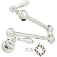 thumbnail image 1 of Rohl Italian Kitchen Wall Mounted Swing Arm Fold Away Pot Filler In Polished Nickel With Dual Shut Offs Metal Lever Handles 24 43/64" Total Extension, 1 of 2