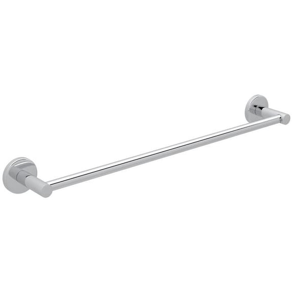 Rohl LO1-18APC 18 in. Lombardia & Avanti Bathroom Single Towel Bar, Polished Chrome