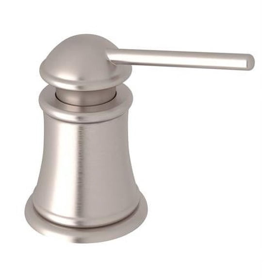 Rohl LS950CSTN Transitional Soap Dispenser with 3 Spout Reach & One Touch System in Satin Nickel