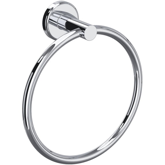 Rohl Lombardia And Avanti Bath Towel Ring In Polished Chrome