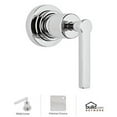 thumbnail image 1 of Rohl Lombardia And Avanti Bath Trim Only For 3/4" Wall Mounted Volume Control Or Four Port Three Direction Diverter In Polished Chrome With Metal Lever, 1 of 2