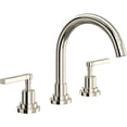 thumbnail image 1 of Rohl Lombardia Bath Widespread Lavatory Faucet In Polished Nickel With 8 1/2" Spout Height Metal Lever Handles And Pop-Up, 1 of 4