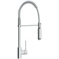 thumbnail image 1 of Rohl Ls64l-2 Pirellone 1.8 GPM Single Hole Pre-Rinse Pull Down Kitchen Faucet - Chrome, 1 of 7