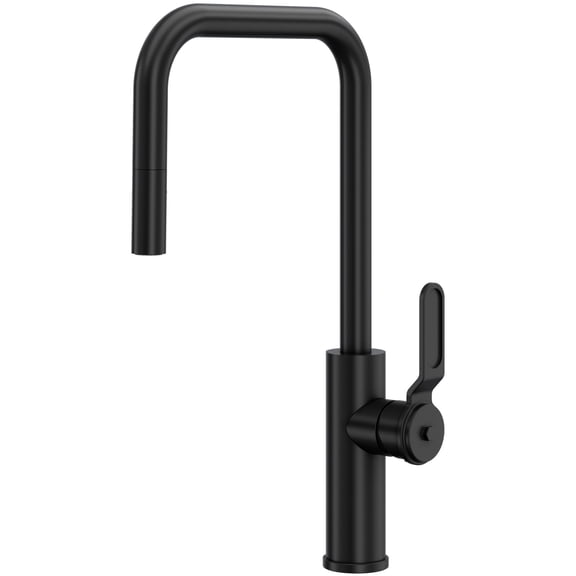 Open Box Rohl My56d1lm Myrina 1.75 GPM Single Hole Pull Down Kitchen Faucet - Black