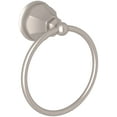 thumbnail image 1 of Rohl Palladian Wall Mounted 6" Towel Ring In Satin Nickel, 1 of 6