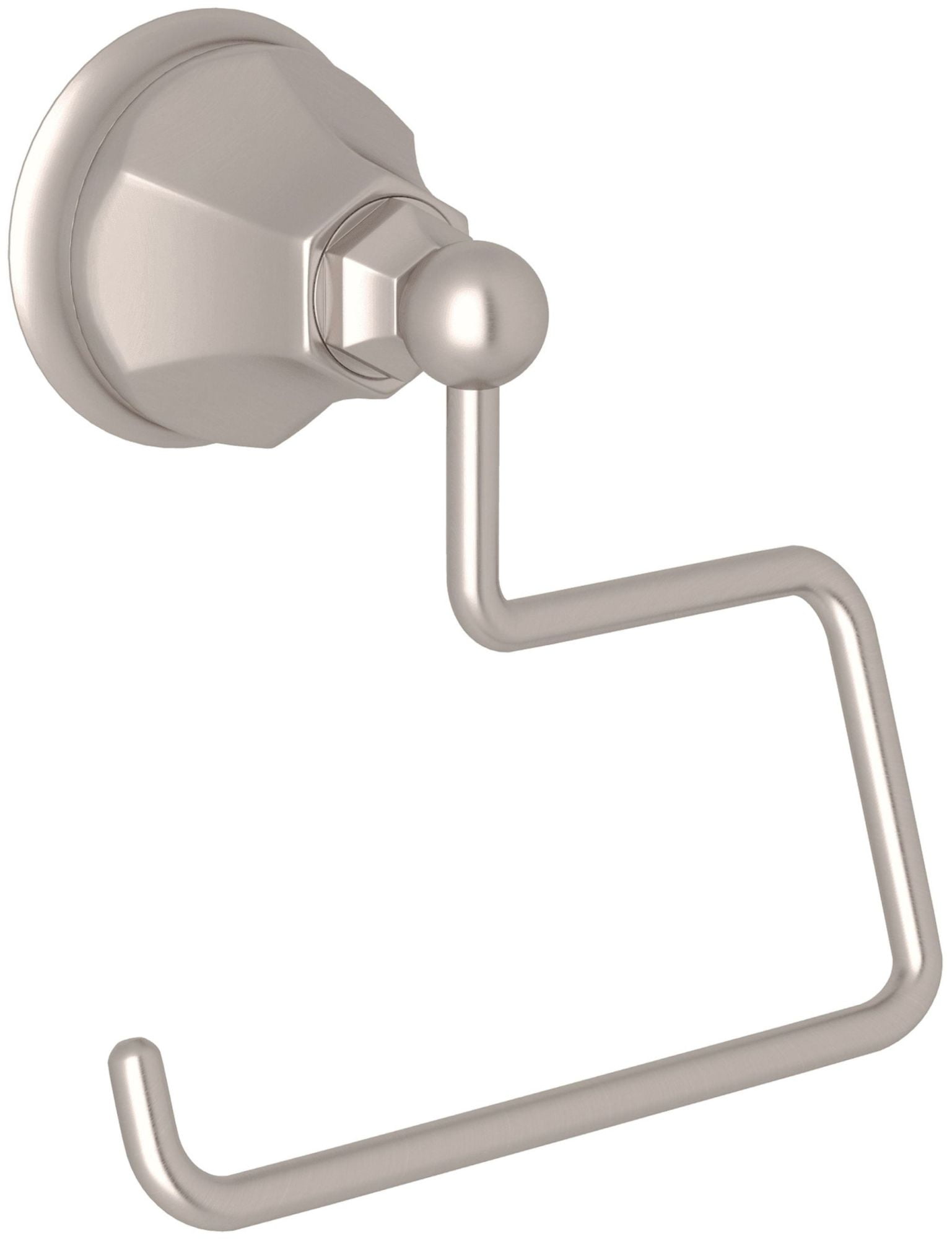 Rohl Palladian Wall Mounted Single Toilet Paper Tp Holder In Satin Nickel