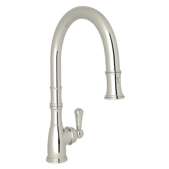 Rohl Perrin & Rowe Georgian Pull-Down Kitchen Faucet Polished Nickel U.4744PN-2
