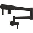 thumbnail image 1 of Rohl Ql66l-2 Modern 1.5 GPM Wall Mounted Single Hole Pot Filler - Black, 1 of 7