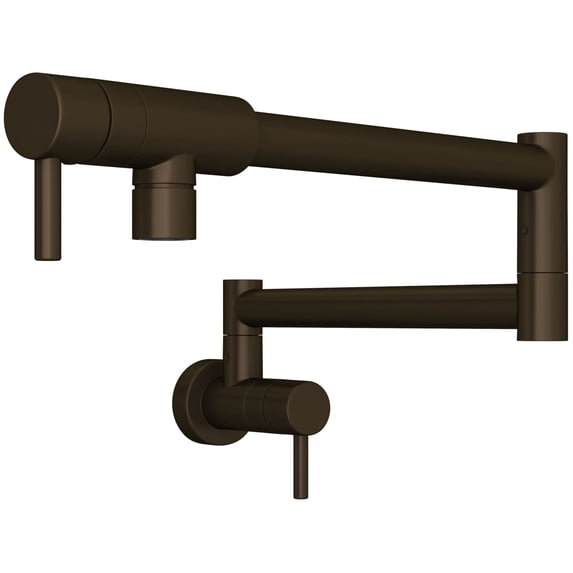Rohl Ql66l-2 Modern 1.5 GPM Wall Mounted Single Hole Pot Filler - Brass