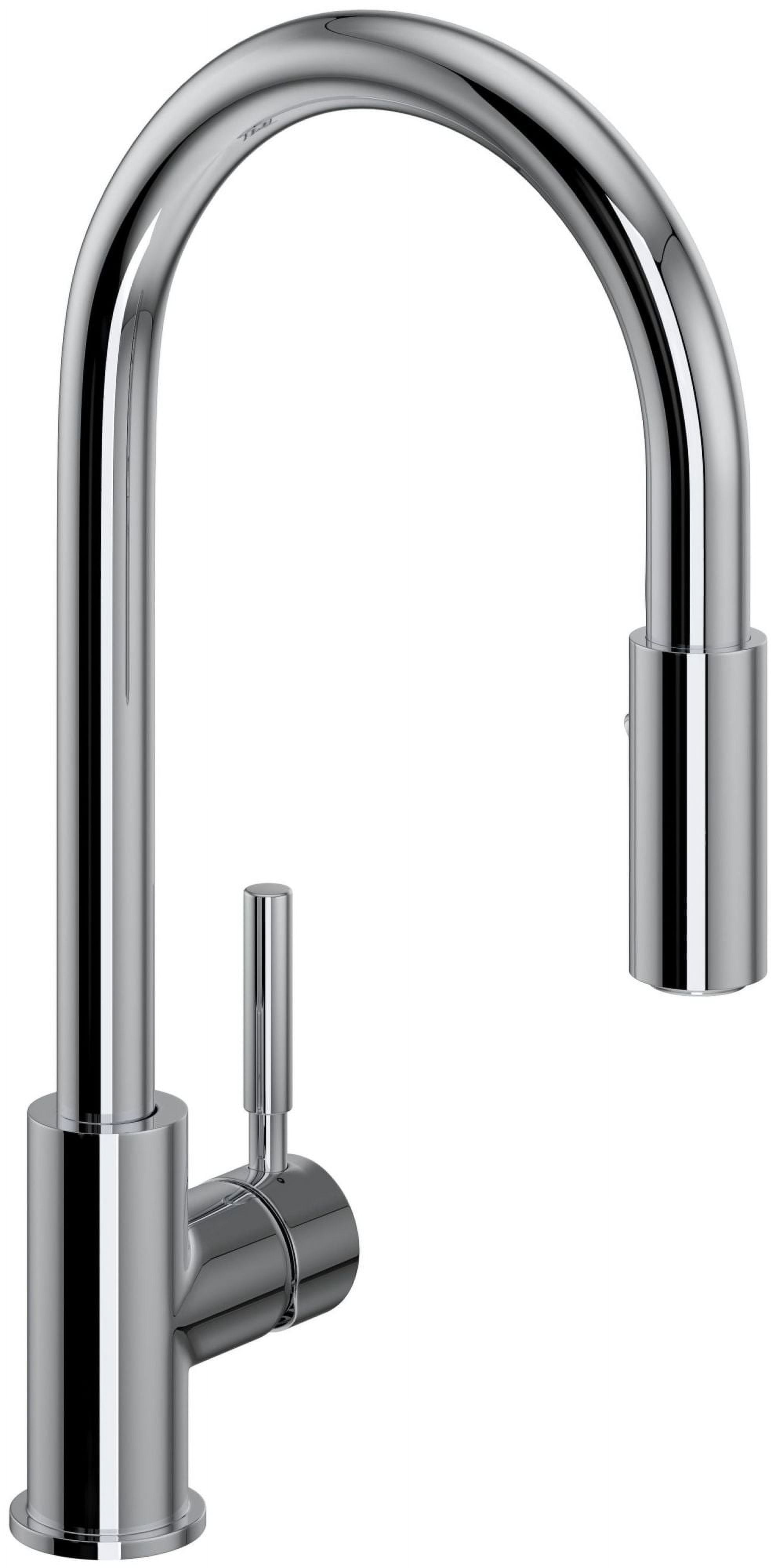 Rohl R7520 Lux 1.8 GPM Single Hole Pull Down Kitchen Faucet - Chrome ...