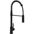 thumbnail image 1 of Rohl R7521 Lux 1.8 GPM Single Hole Pre-Rinse Pull Down Kitchen Faucet - Black, 1 of 6
