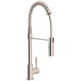 thumbnail image 1 of Rohl R7521 Lux 1.8 GPM Single Hole Pre-Rinse Pull Down Kitchen Faucet - Stainless Steel, 1 of 6