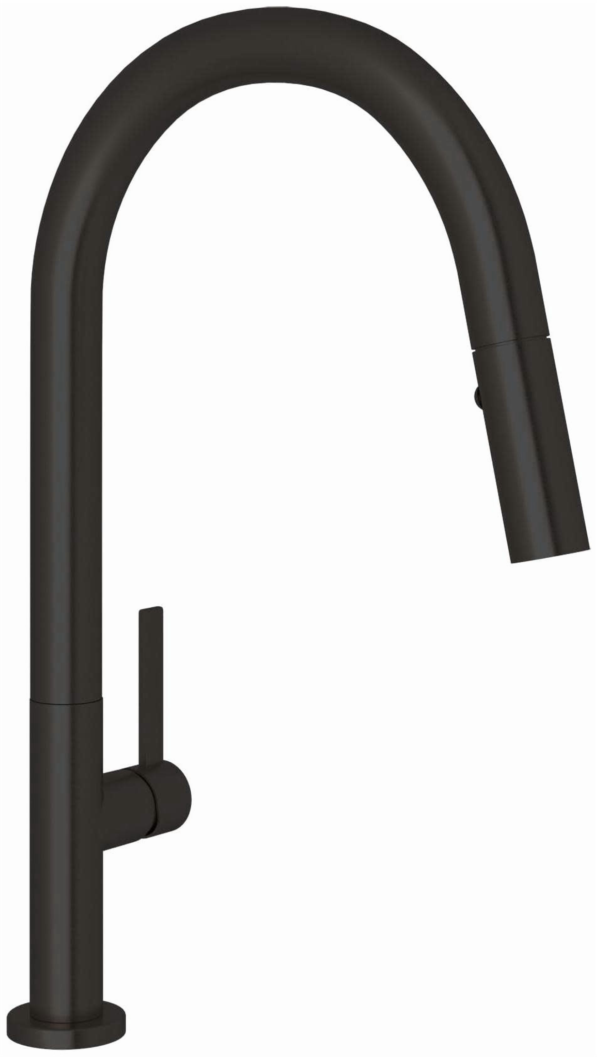 Rohl R7581lm-2 Lux 1.8 GPM Single Hole Pull Down Kitchen Faucet - Black