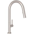 thumbnail image 1 of Rohl R7581LMSTN-2 Lux 1.8 GPM Single Hole Pull Down Kitchen Faucet - Nickel, 1 of 7