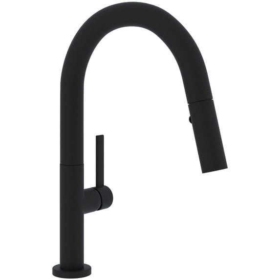Rohl R7581slm-2 Lux 1.8 GPM Single Hole Pull Down Bar Faucet - Black