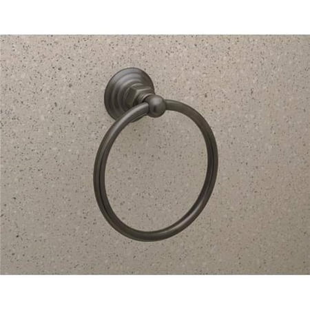 Country Bath Wall Mounted Towel Ring, Tuscan Brass