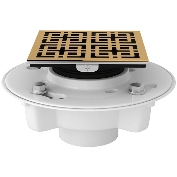 Rohl Sdpvc2/3-3142 Pvc 2" X 3" Spa Shower Drain Kit - Brass