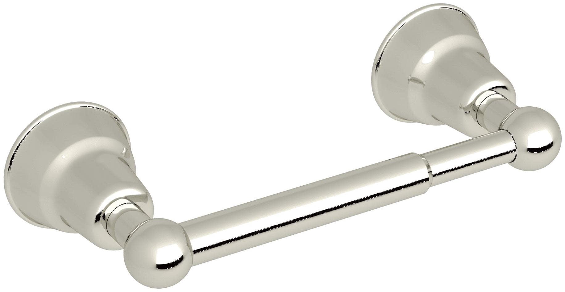 Rohl Single Spring Loaded Toilet Paper Holder In Polished Nickel