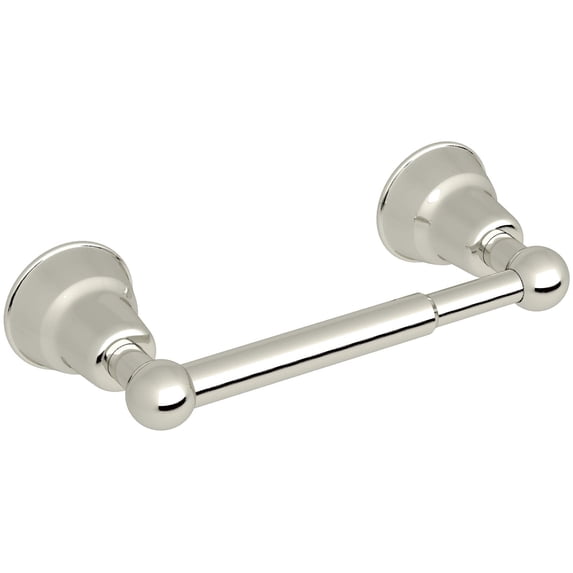 Rohl Single Spring Loaded Toilet Paper Holder In Polished Nickel